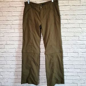 Prana Army Green Hiking Pants